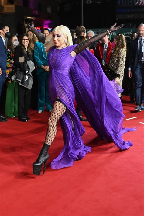 Lady Gaga's Purple Gown at the House of Gucci UK Premiere